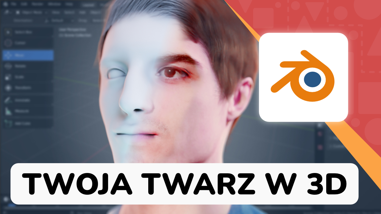 Twarz w 3D Blender